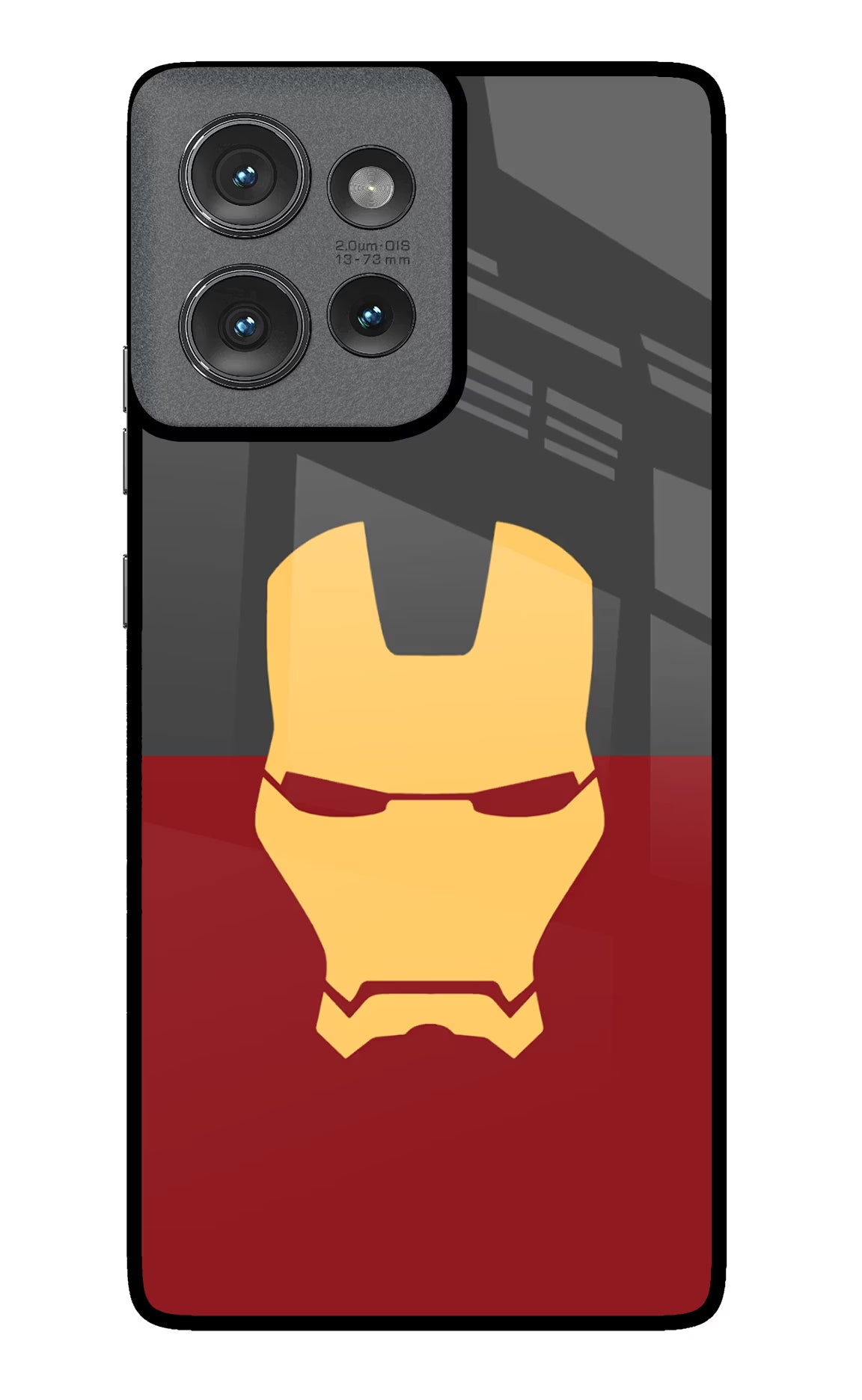 Ironman Moto Edge 50 Glass Case Back Cover by Casekaro