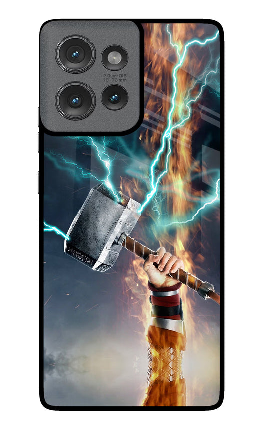 Thor Hammer Mjolnir Moto Edge 50 Glass Case