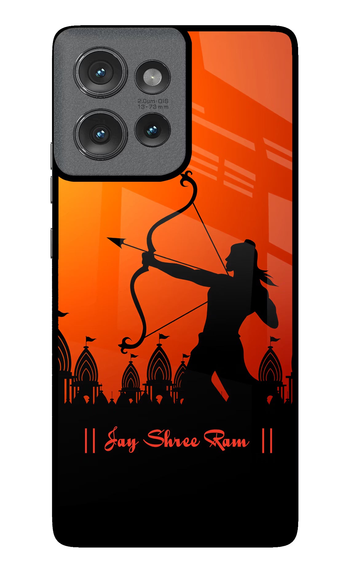 Lord Ram - 4 Moto Edge 50 Glass Case