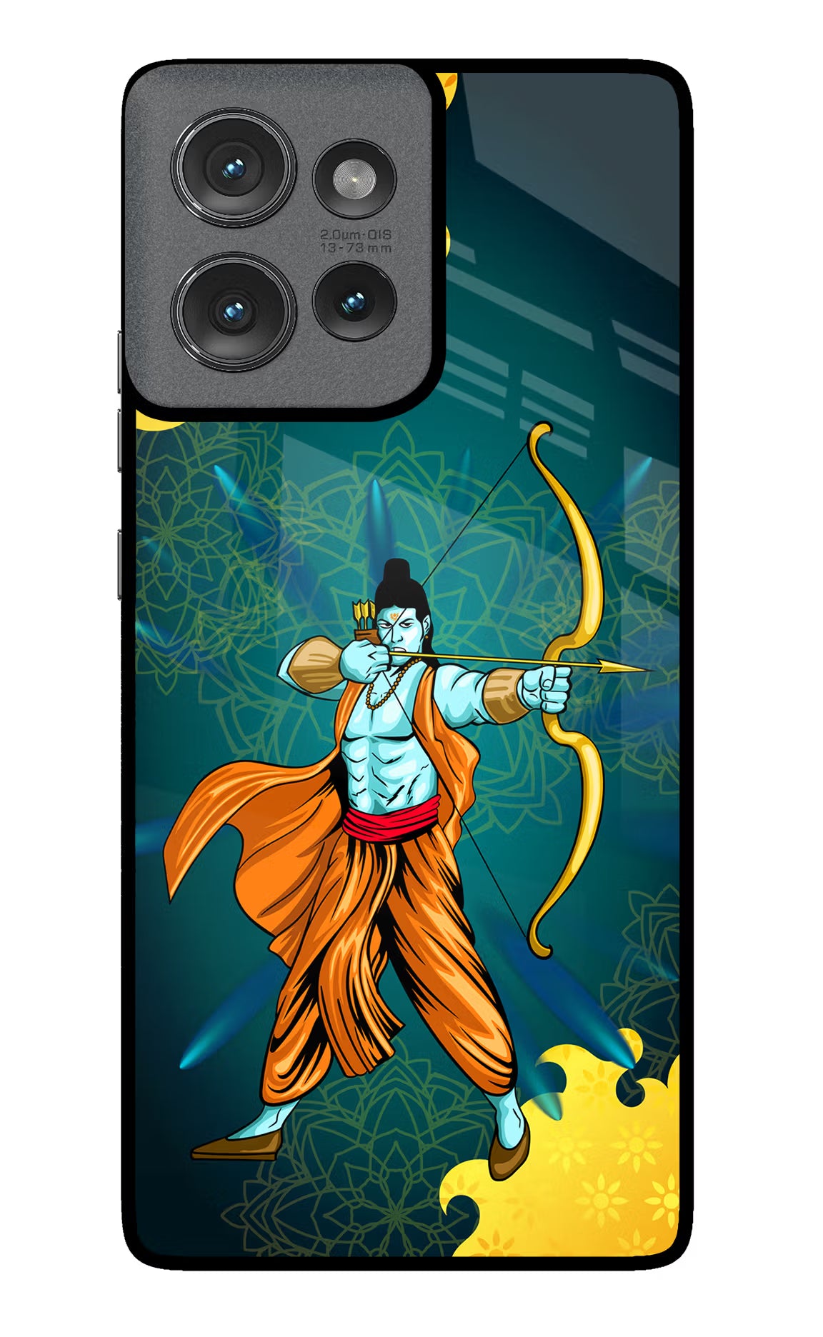 Lord Ram - 6 Moto Edge 50 Glass Case