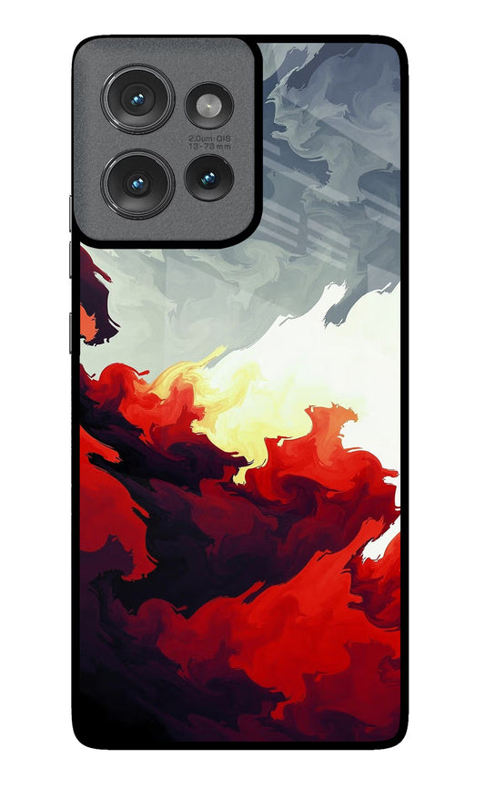 Fire Cloud Moto Edge 50 Glass Case