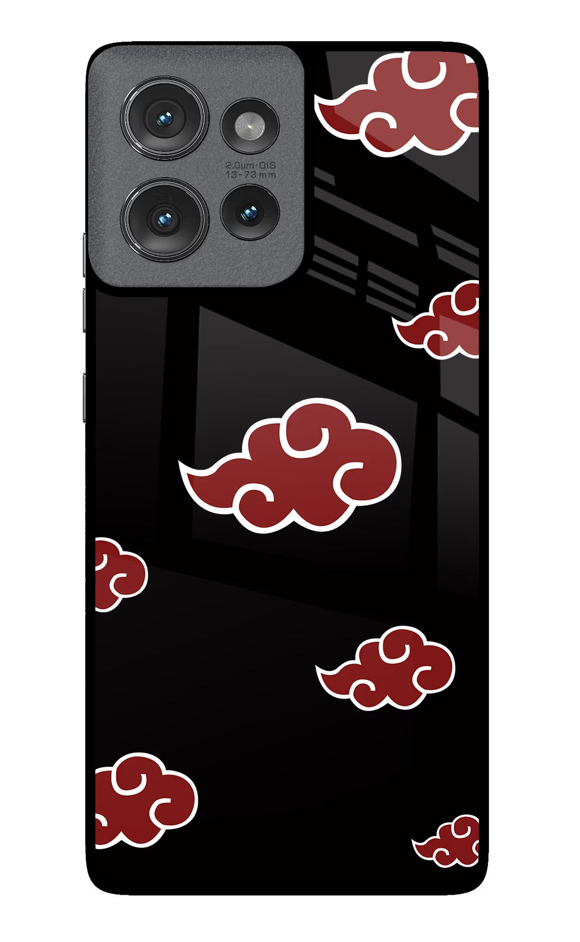 Akatsuki Moto Edge 50 Glass Case Back Cover by Casekaro