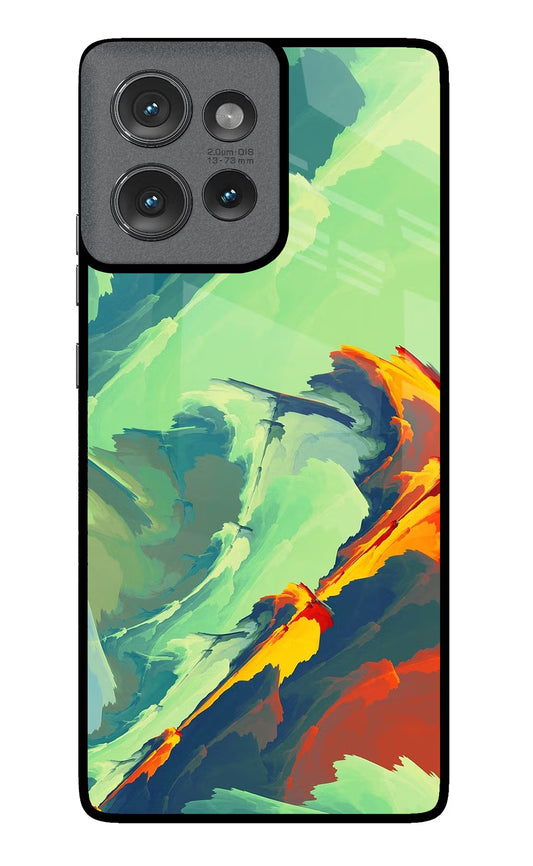 Paint Art Moto Edge 50 Glass Case