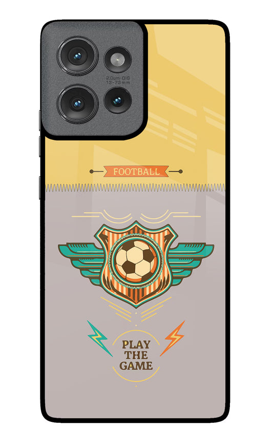 Football Moto Edge 50 Glass Case