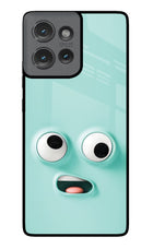 Funny Cartoon Moto Edge 50 Glass Case