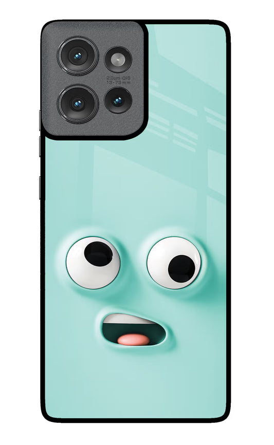 Funny Cartoon Moto Edge 50 Glass Case