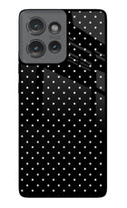 White Dots Moto Edge 50 Glass Case