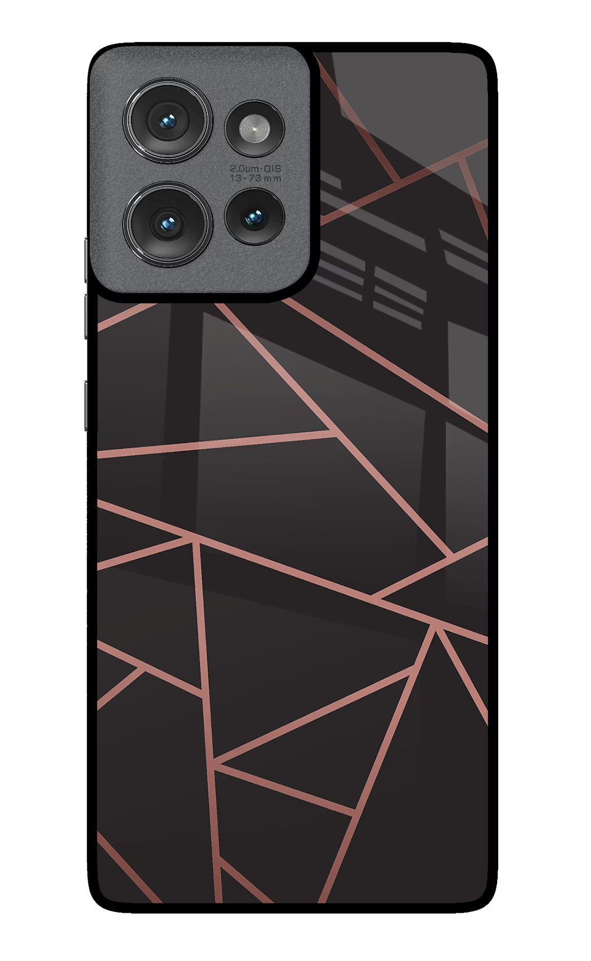 Geometric Pattern Moto Edge 50 Glass Case