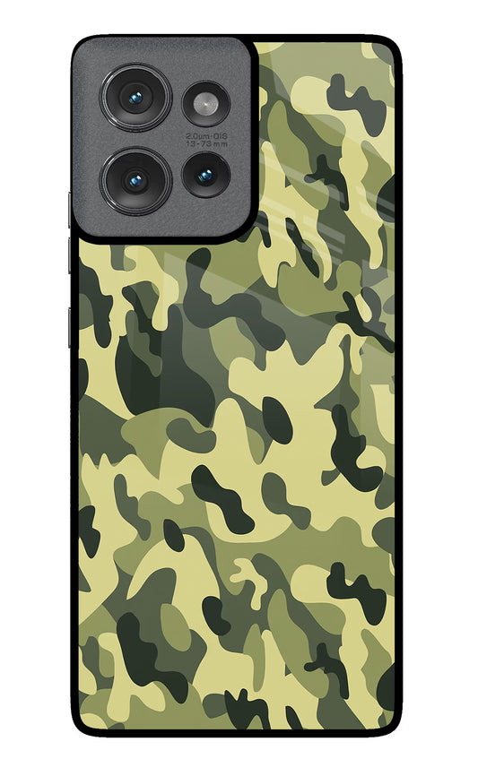 Camouflage Moto Edge 50 Glass Case