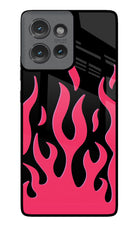 Fire Flames Moto Edge 50 Glass Case