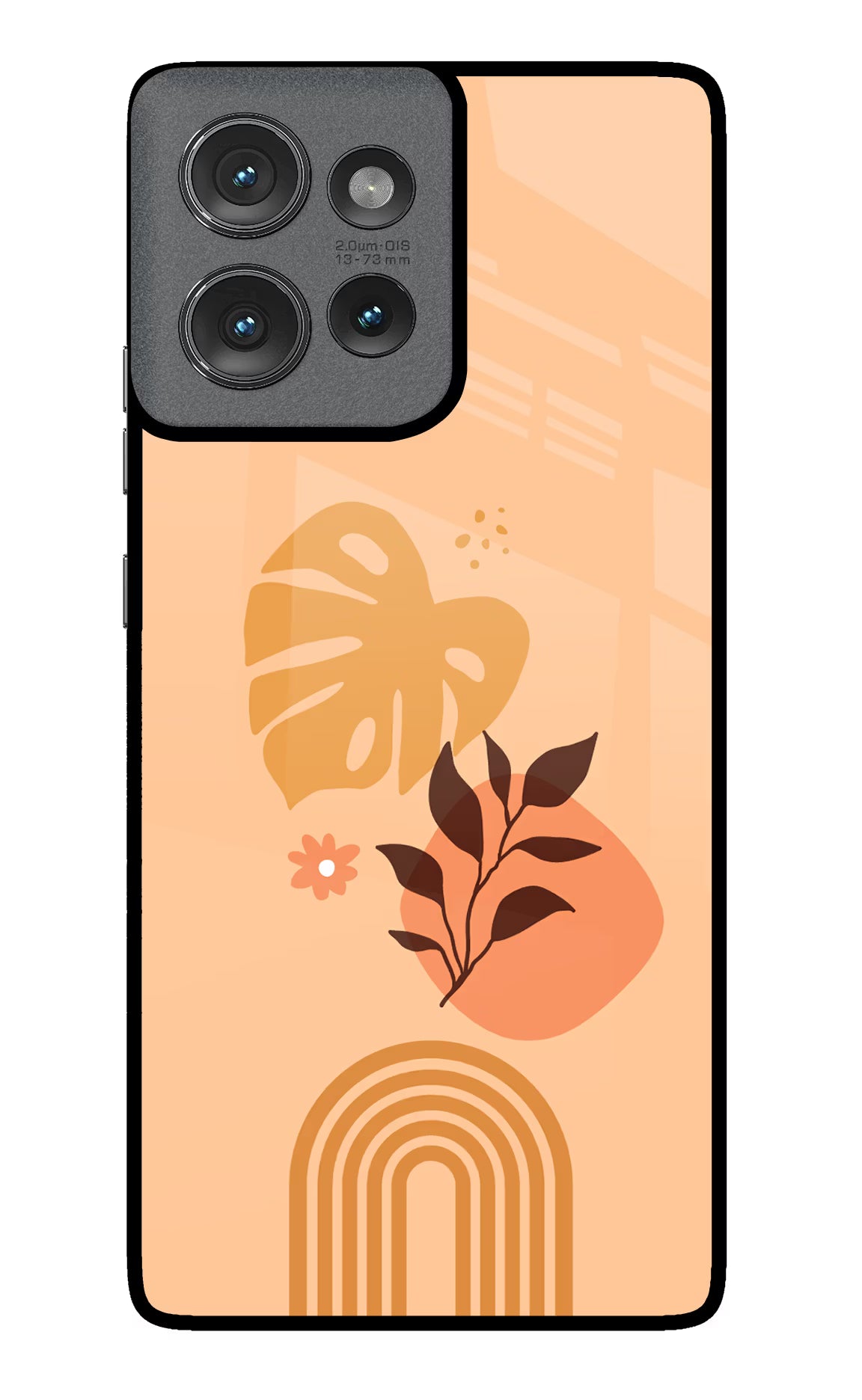 Bohemian Art Moto Edge 50 Glass Case Back Cover by Casekaro