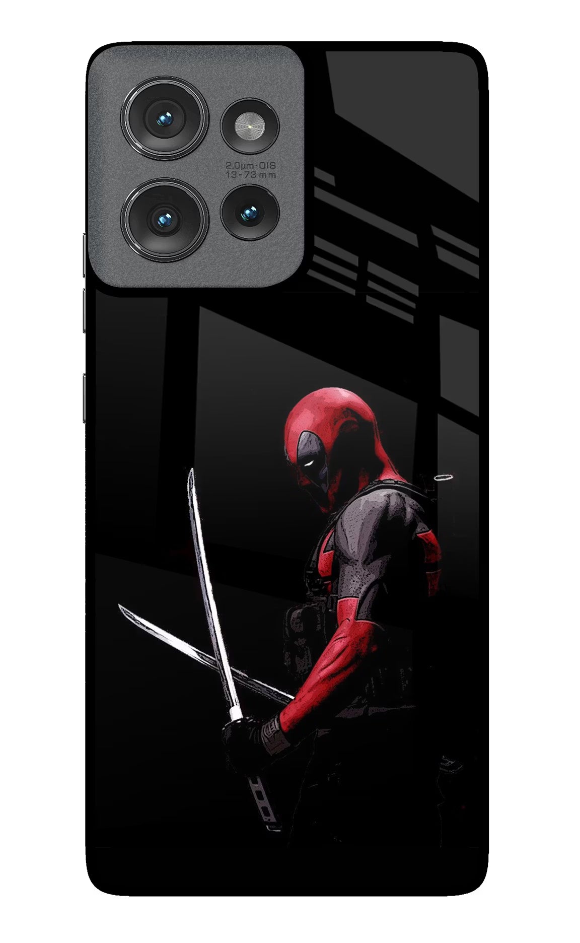 Deadpool Moto Edge 50 Glass Case
