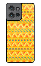 Tribal Pattern Moto Edge 50 Glass Case