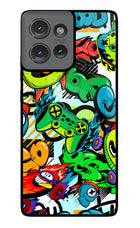 Game Doodle Moto Edge 50 Glass Case