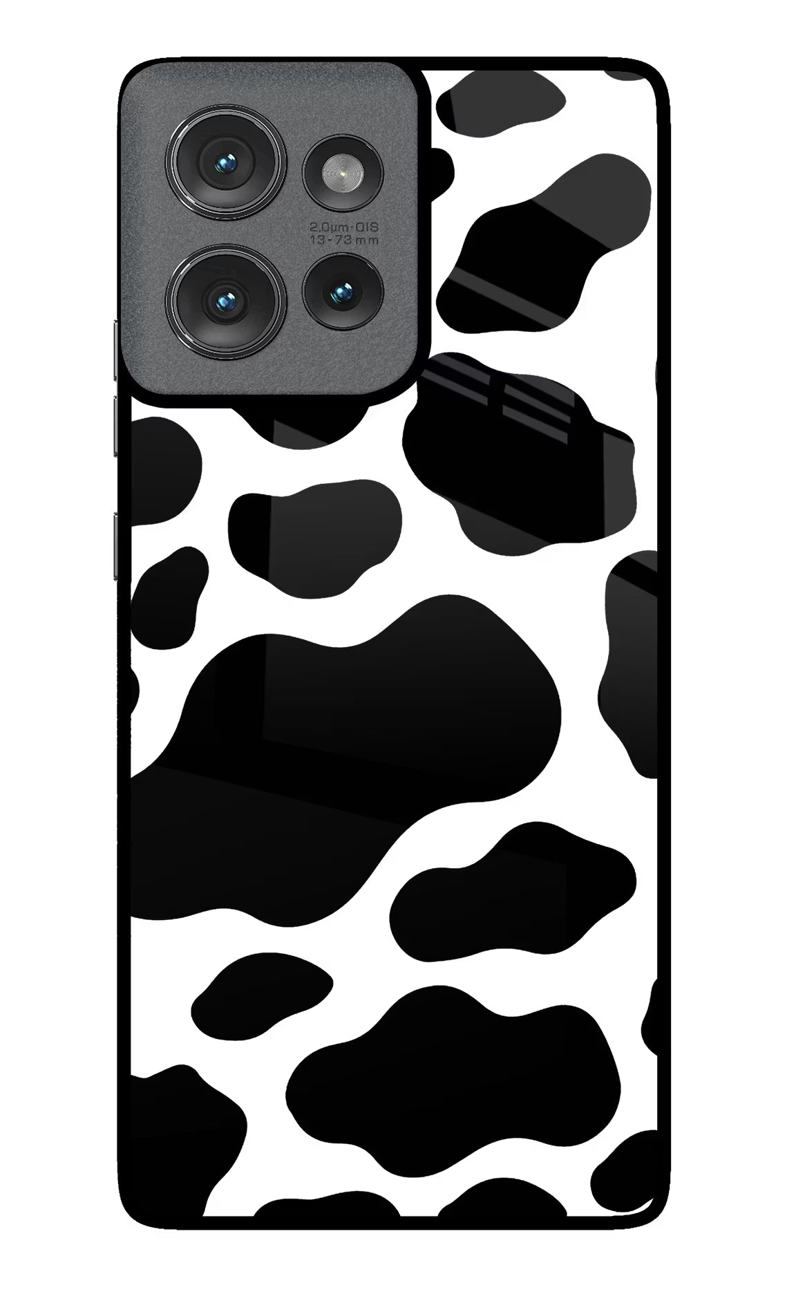 Cow Spots Moto Edge 50 Glass Case