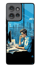 Focused Hustler (AI Generated) Moto Edge 50 Glass Case