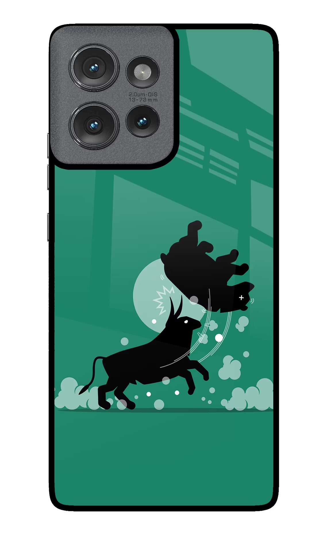 Bull Conqueror Moto Edge 50 Glass Case