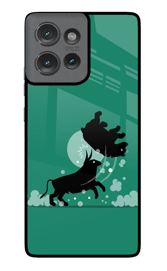 Bull Conqueror Moto Edge 50 Glass Case