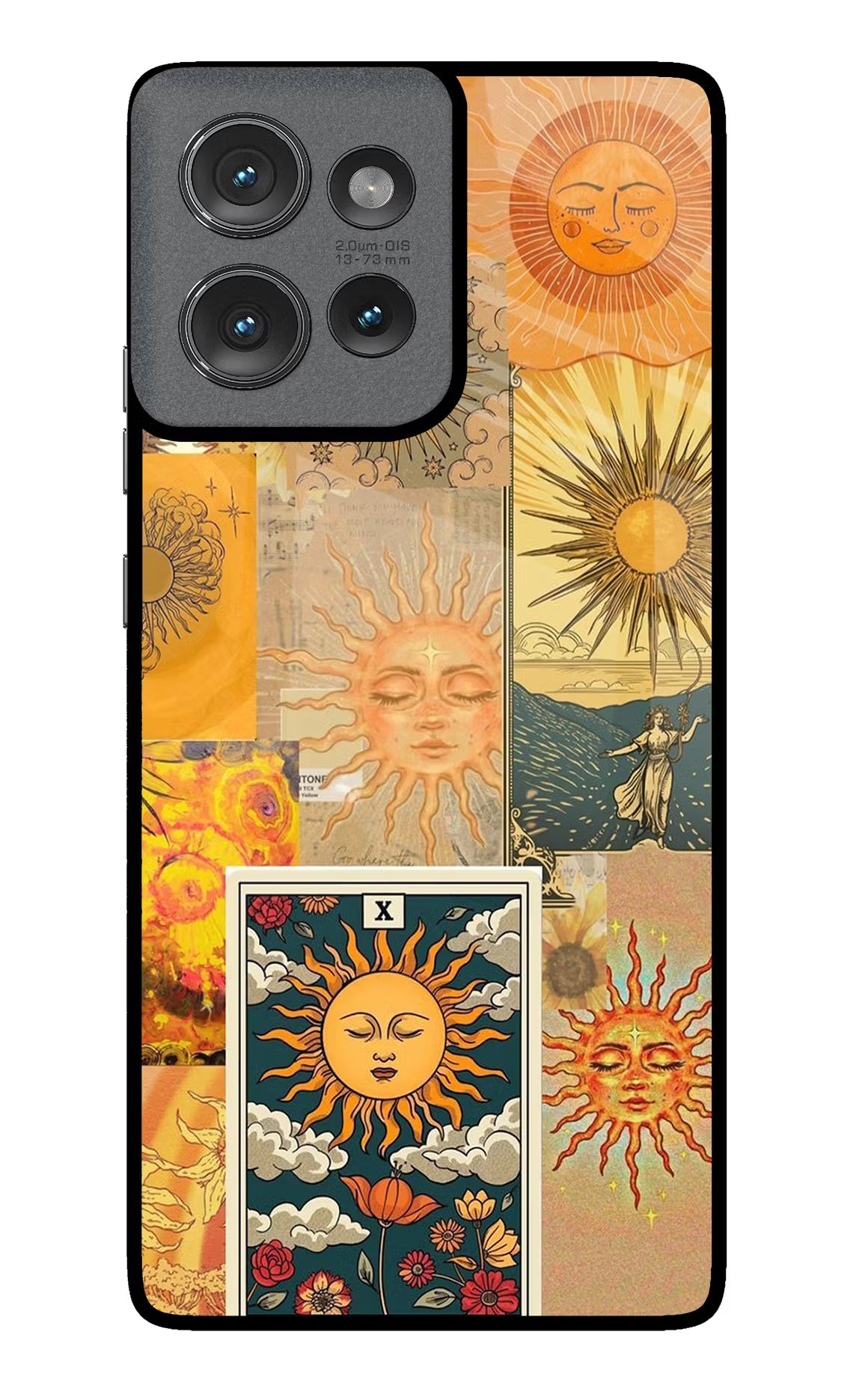 Sun Moto Edge 50 Glass Case Back Cover by Casekaro