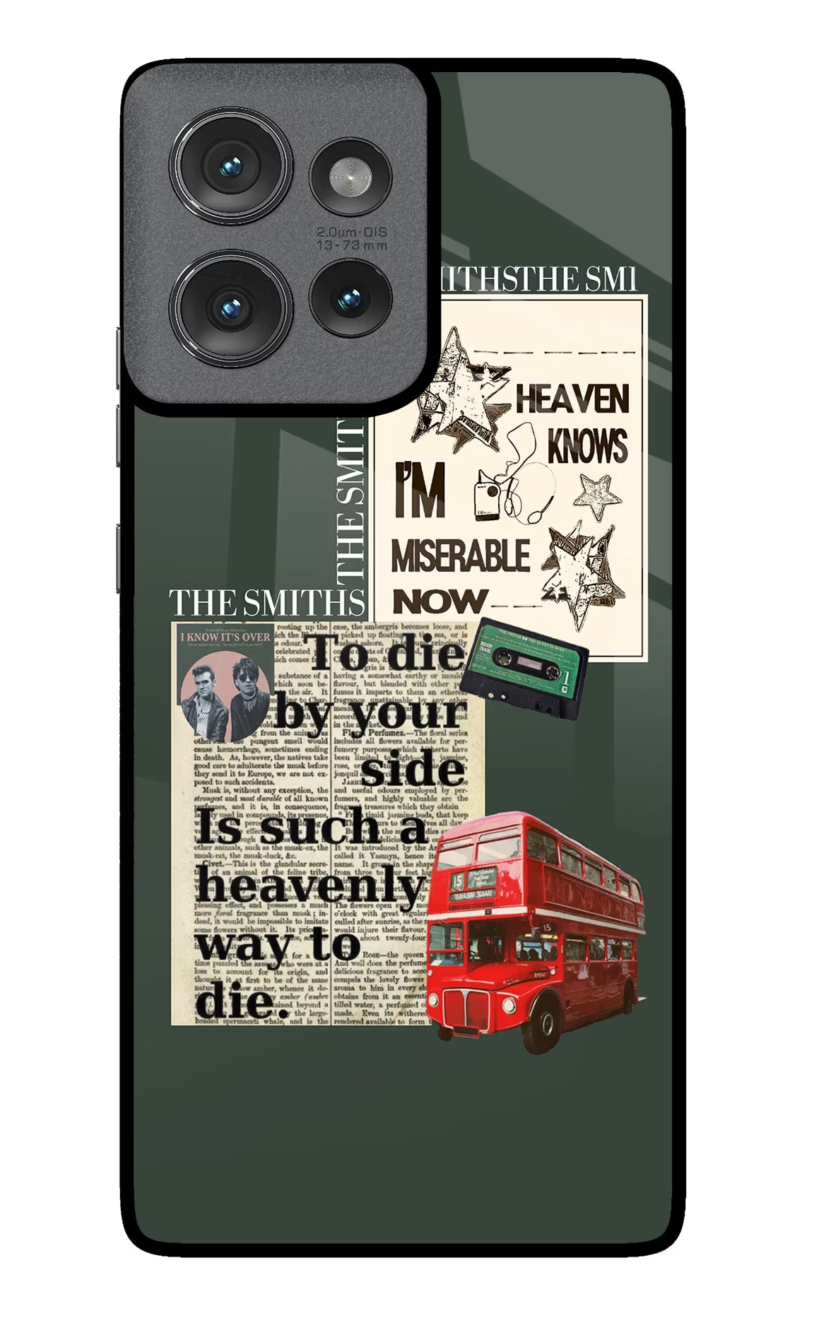 The Smiths Moto Edge 50 Glass Case Back Cover by Casekaro