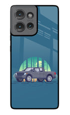 Retro Garage Vibe Moto Edge 50 Glass Case