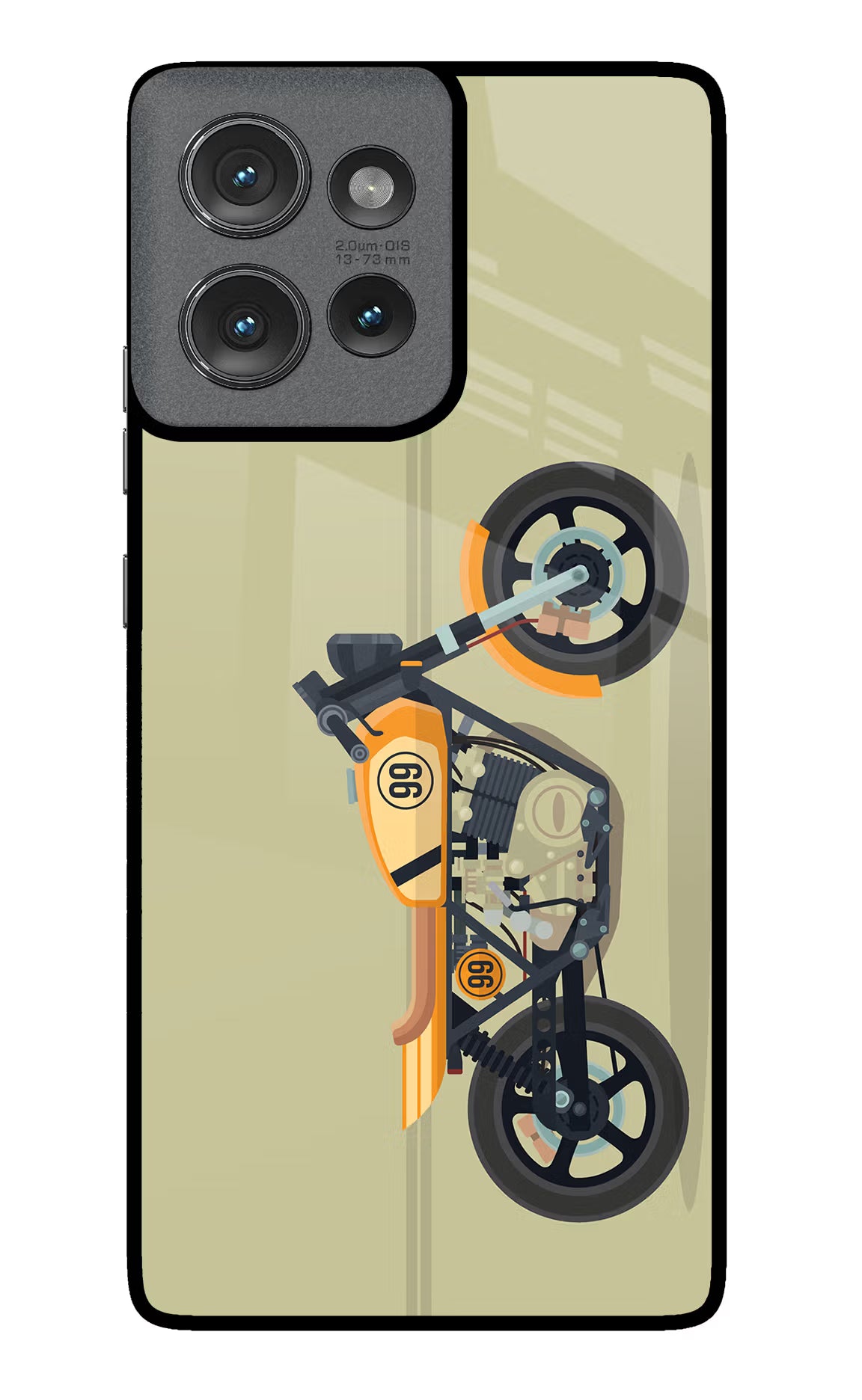 Vertical Speedster Moto Edge 50 Glass Case