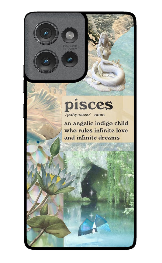 Pisces Zodiac Moto Edge 50 Glass Case