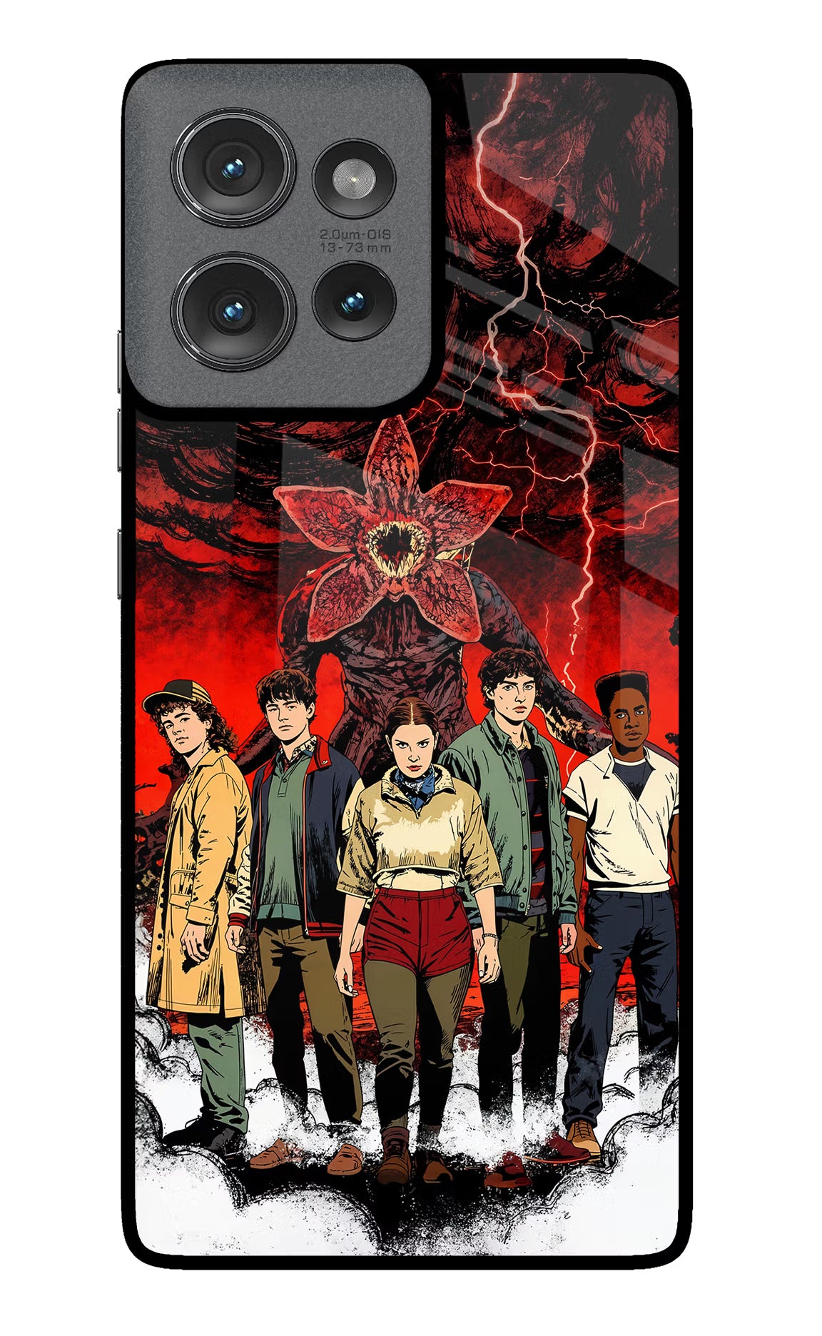 Ordinary Things Characters Moto Edge 50 Glass Case Back Cover by Casekaro