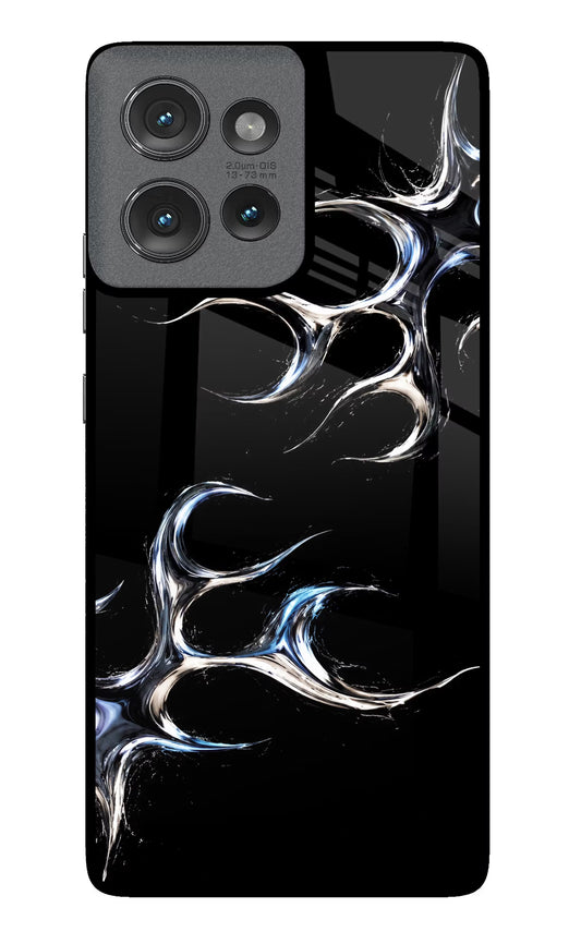 Chrome Tribal Moto Edge 50 Glass Case