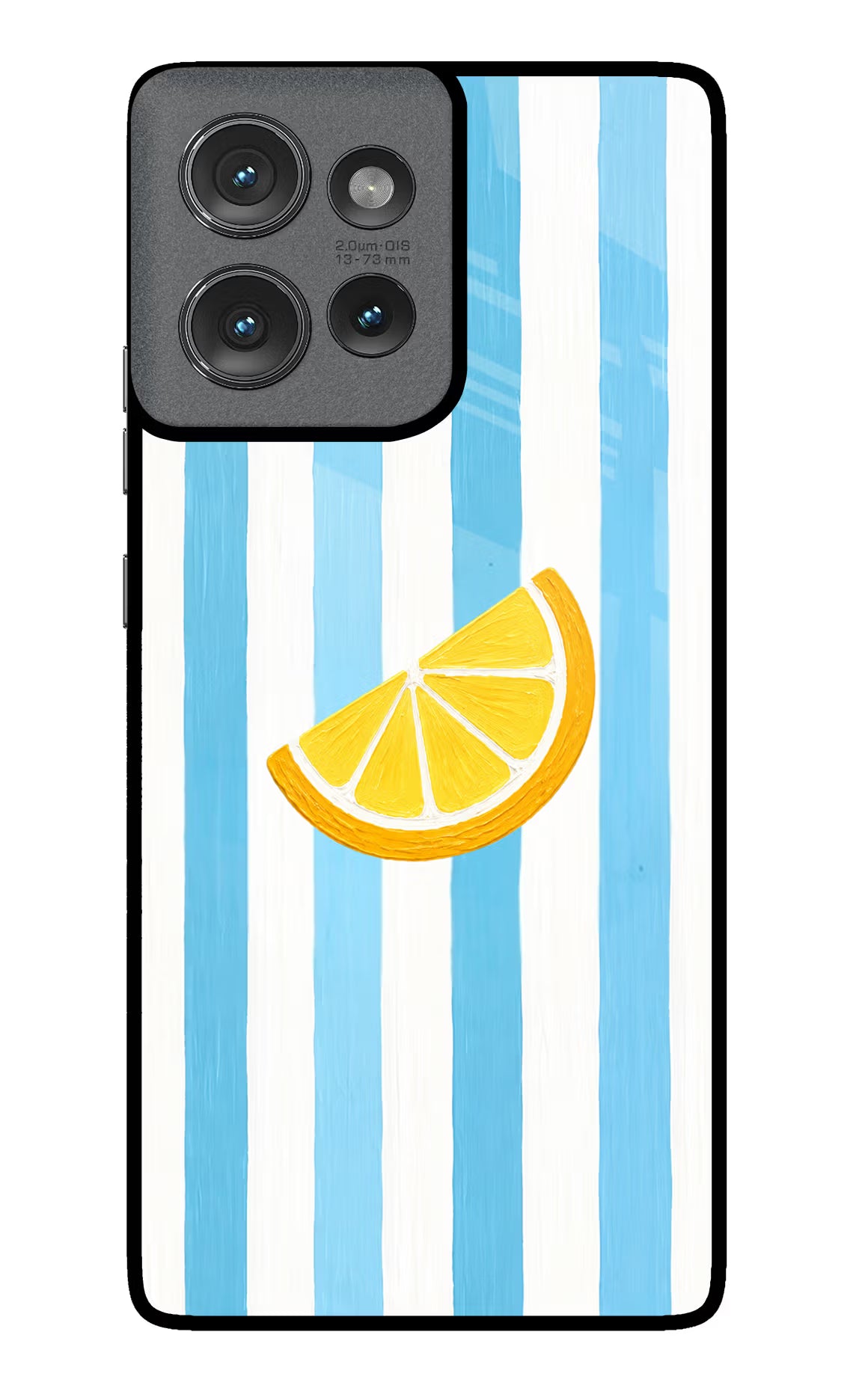 Summer Lemon Moto Edge 50 Glass Case