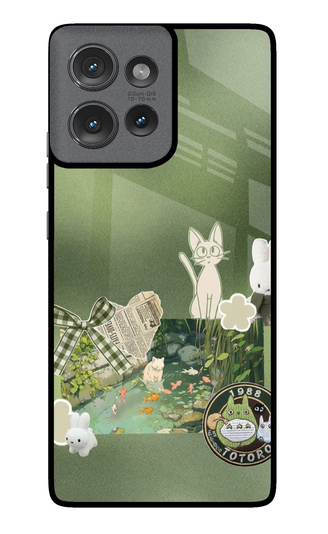 Aesthetic anime Moto Edge 50 Glass Case