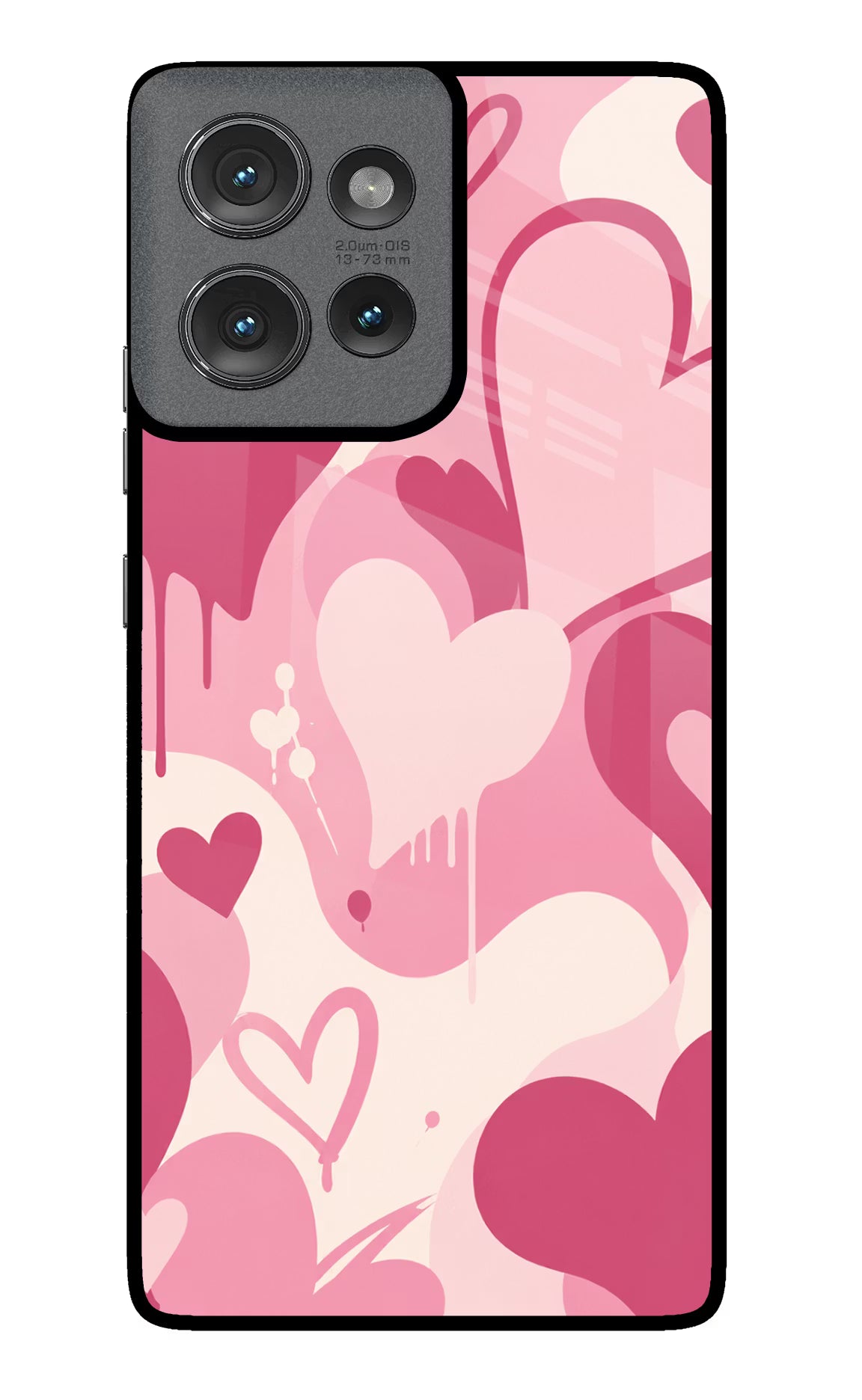 Hearty case Moto Edge 50 Glass Case Back Cover by Casekaro