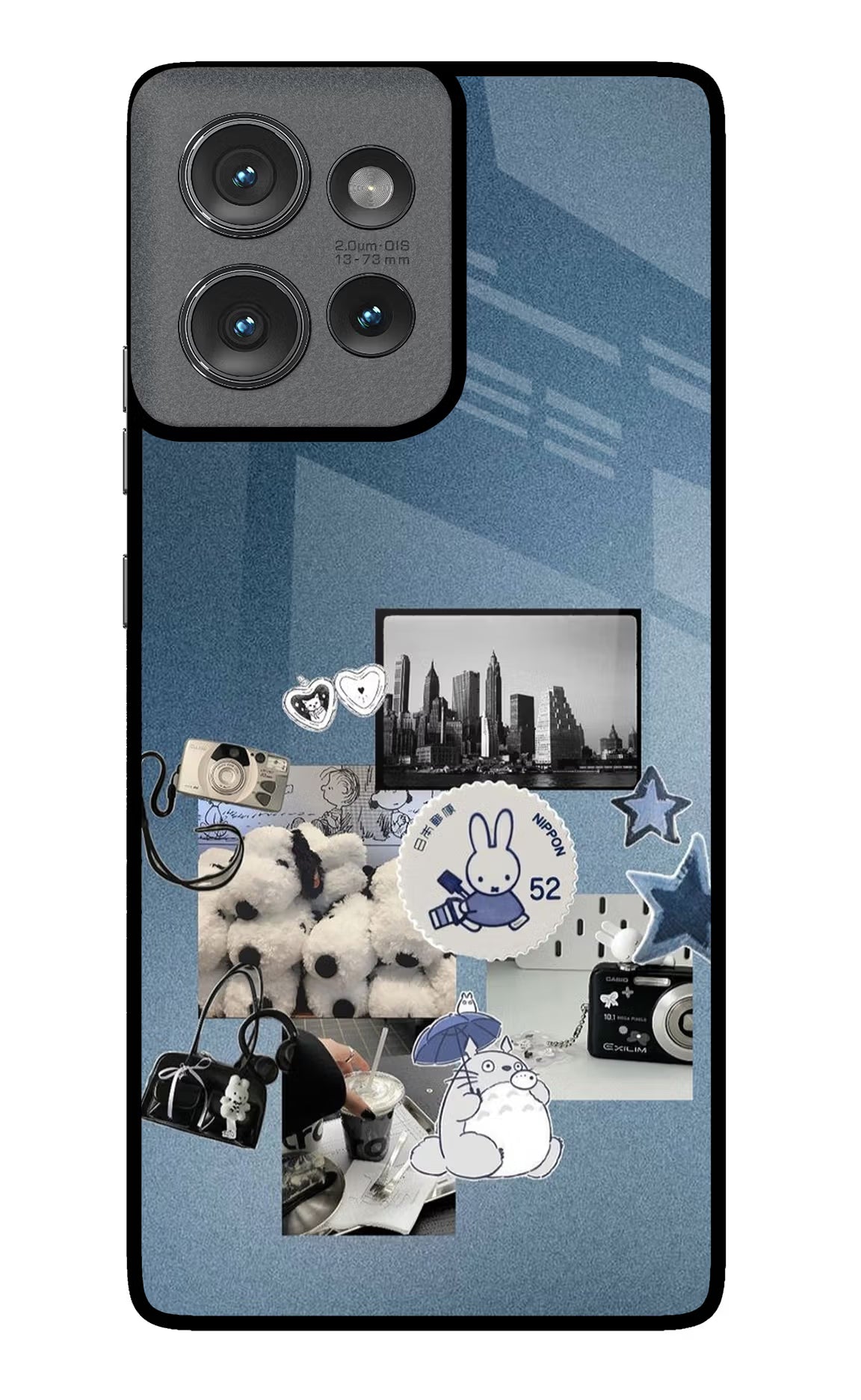 Miffy Moto Edge 50 Glass Case Back Cover by Casekaro