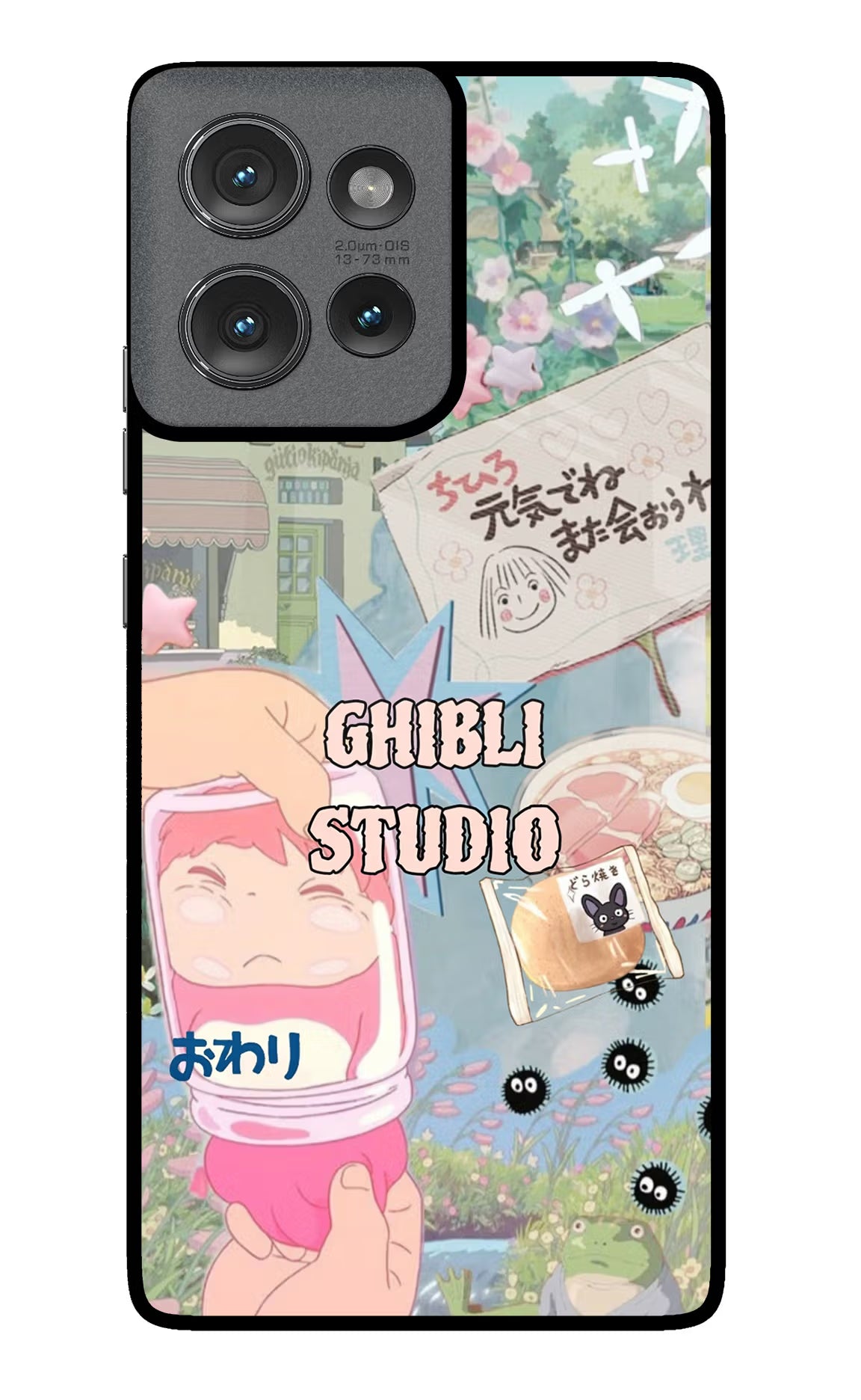 Studio Ghibli Moto Edge 50 Glass Case