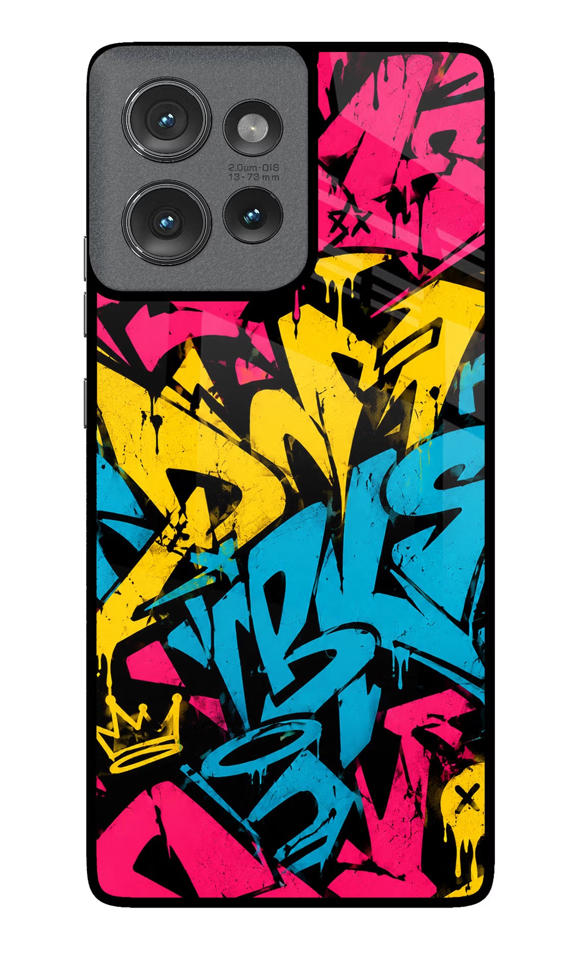Graffiti Vibe Moto Edge 50 Glass Case