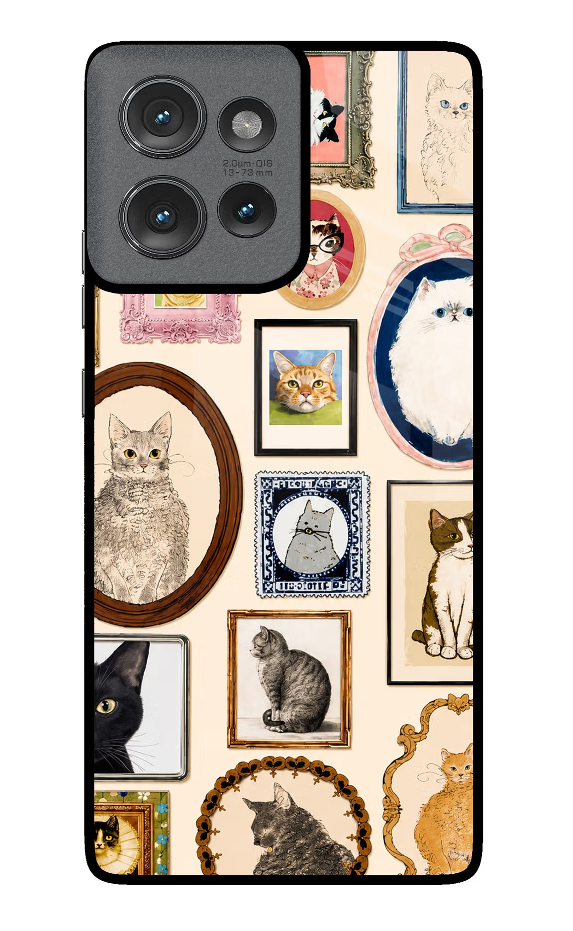 Mirror Cats Moto Edge 50 Glass Case