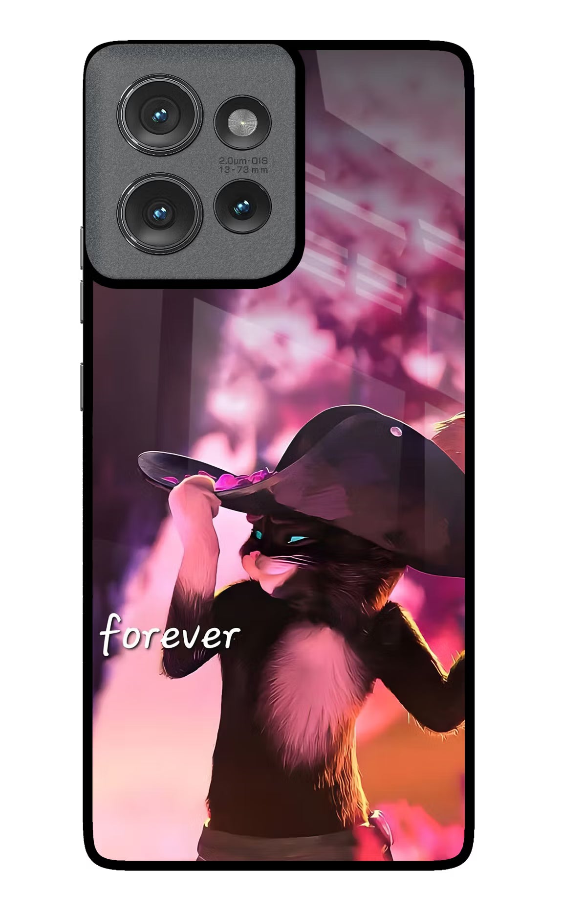 Forever Cat Moto Edge 50 Glass Case