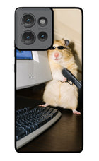 Hacker Hamster Moto Edge 50 Glass Case