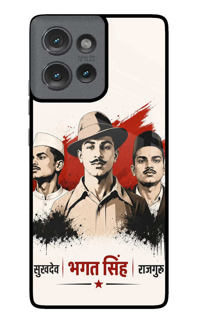 Bhagat Singh Trio Moto Edge 50 Glass Case