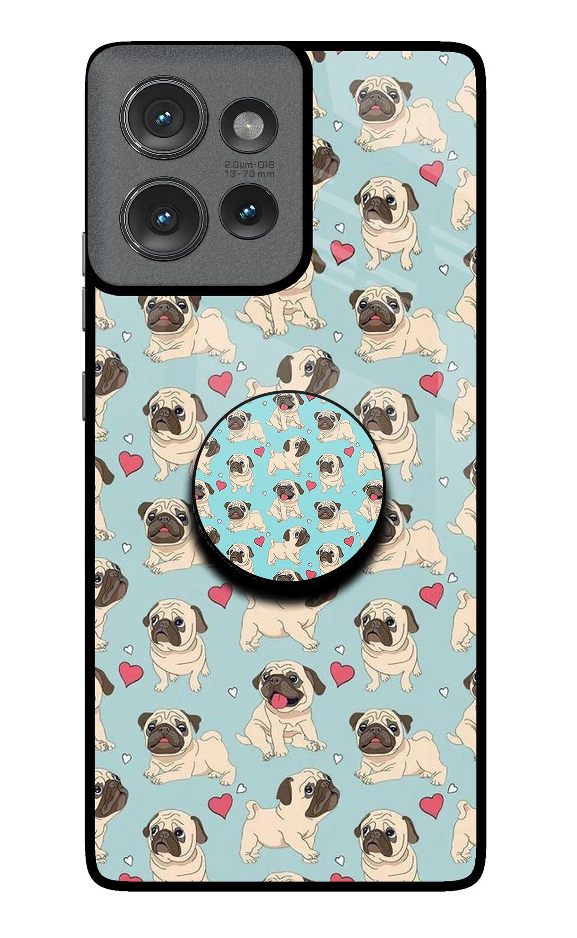 Pug Dog Moto Edge 50 Pop Case by Casekaro