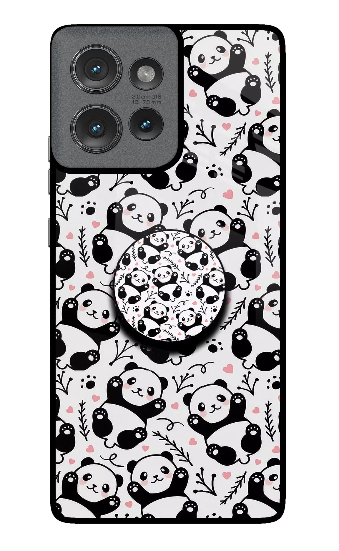 Cute Panda Moto Edge 50 Pop Case by Casekaro