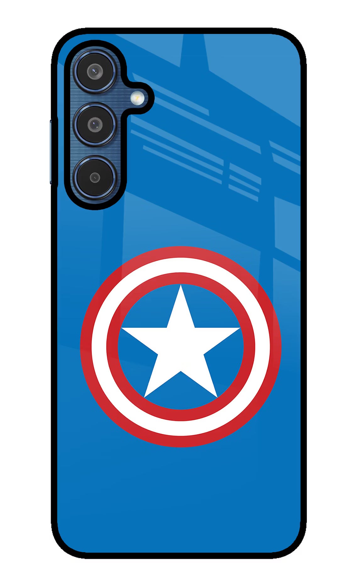 Captain America Logo Samsung M35 5G Glass Case