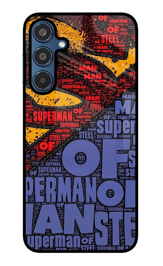 Superman Samsung M35 5G Glass Case