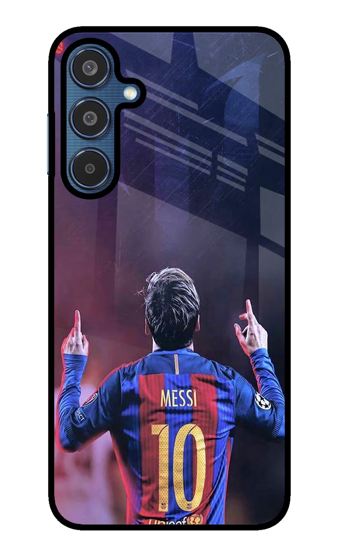 Messi Samsung M35 5G Glass Case Back Cover by Casekaro