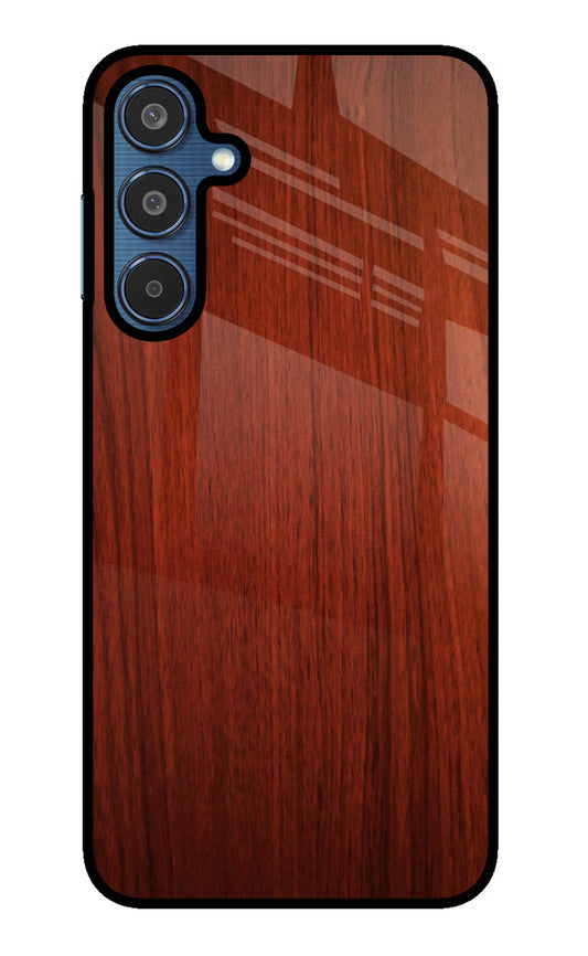 Wooden Plain Pattern Samsung M35 5G Glass Case