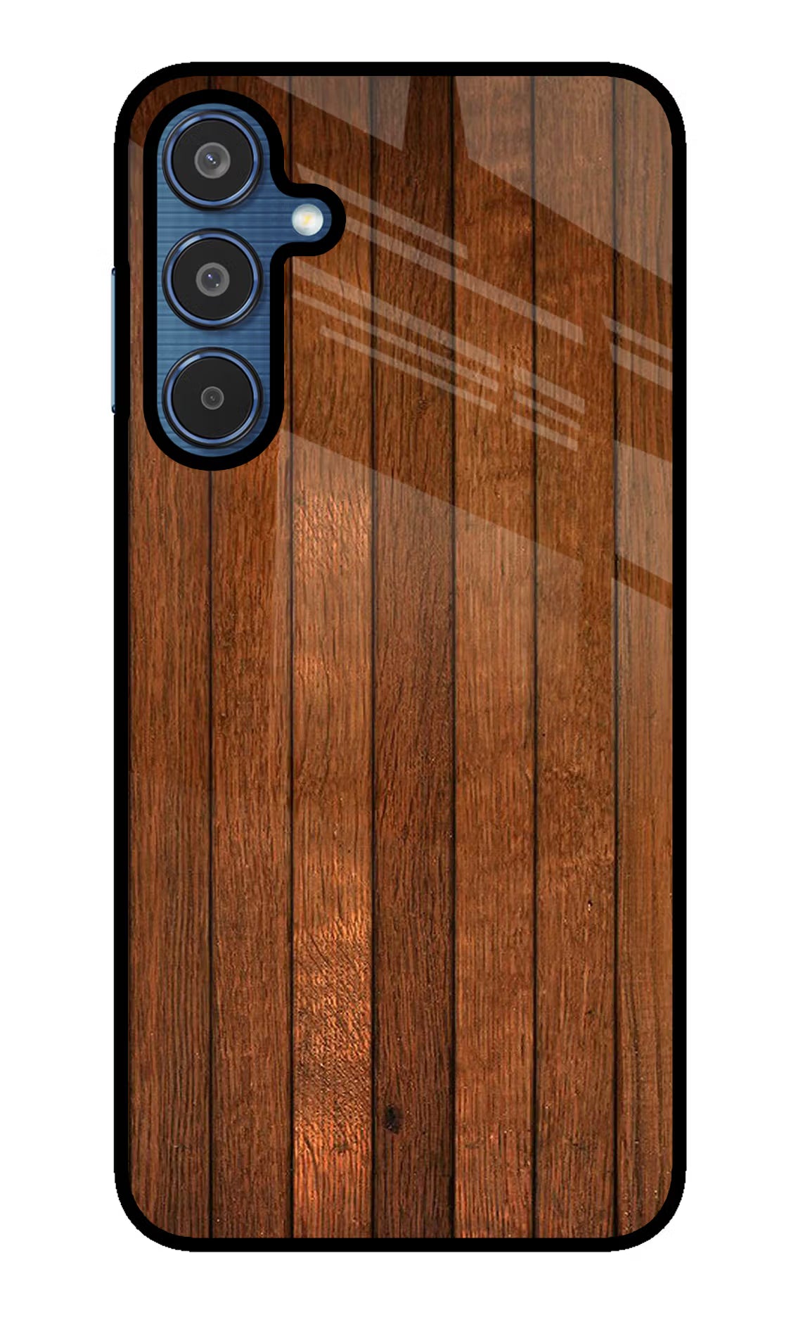 Wooden Artwork Bands Samsung M35 5G Glass Case Back Cover by Casekaro