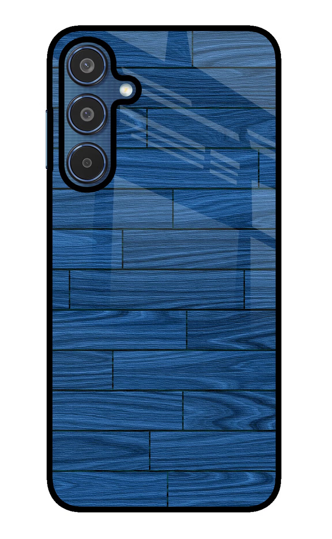 Wooden Texture Samsung M35 5G Glass Case Back Cover by Casekaro