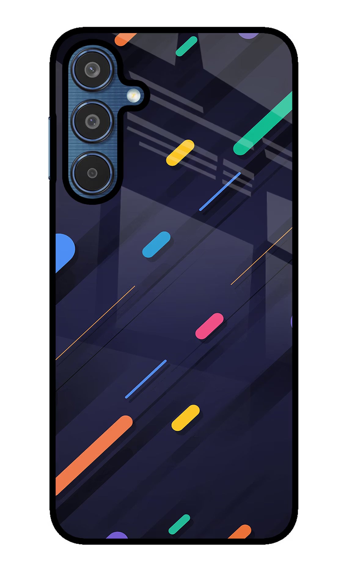 Abstract Design Samsung M35 5G Glass Case Back Cover by Casekaro