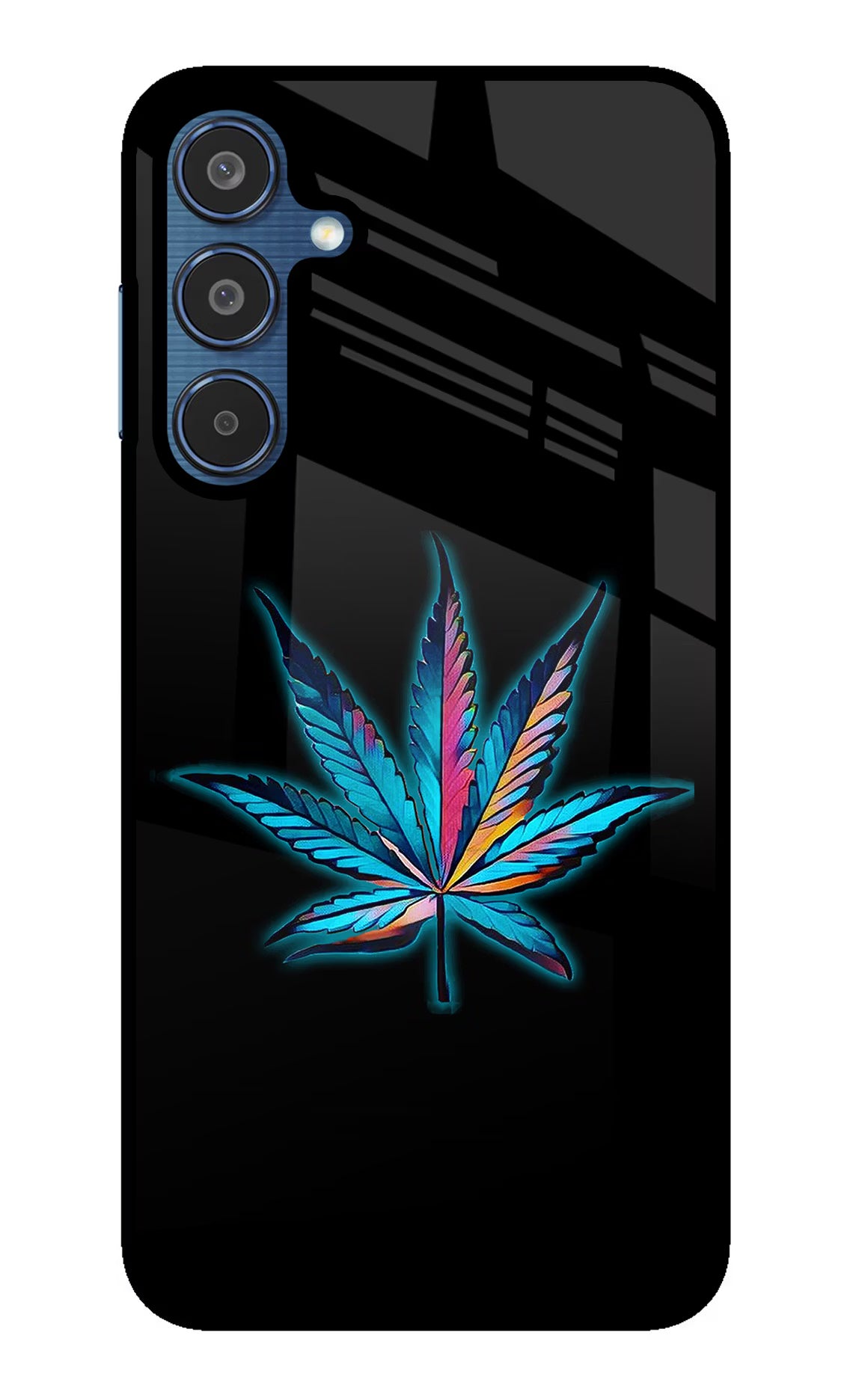 Weed Samsung M35 5G Glass Case Back Cover by Casekaro