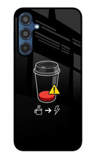 Coffee Samsung M35 5G Glass Case